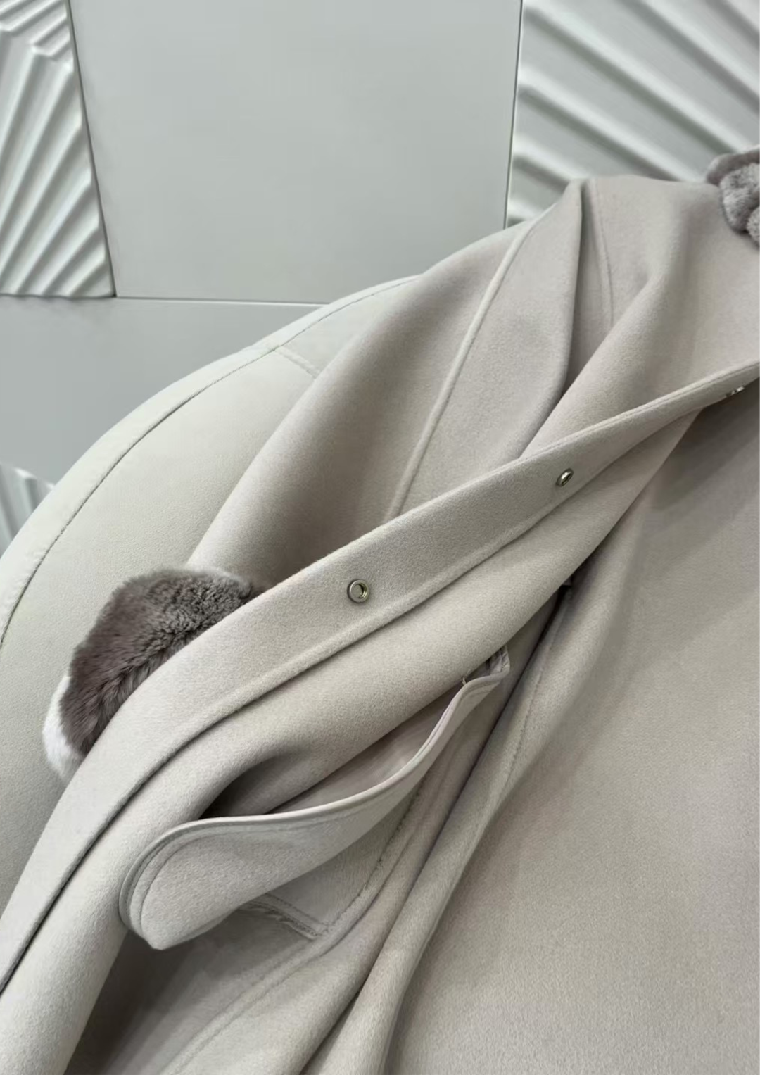 Amélie Mink Cashmere Cloak Coat