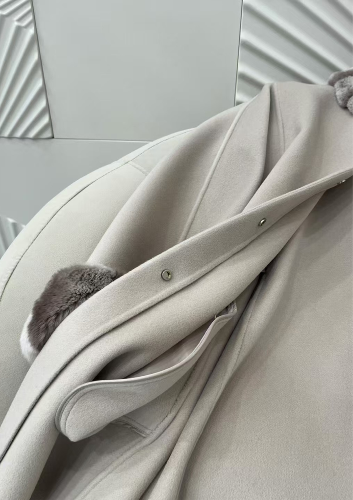 Amélie Mink Cashmere Cloak Coat