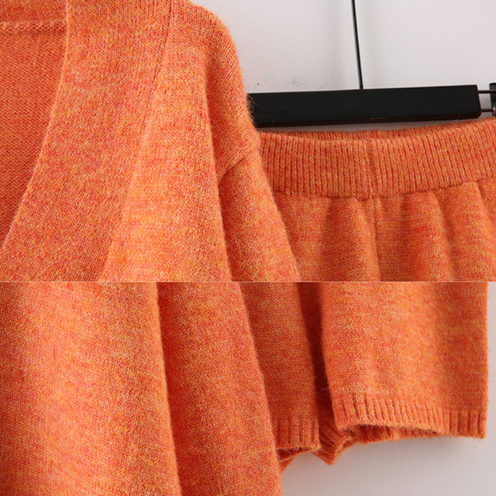 Comfy Lana V neck  Knit Set