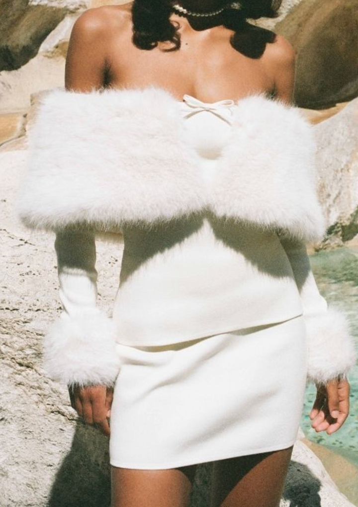 Julie Faux Fur Bow Mini Set