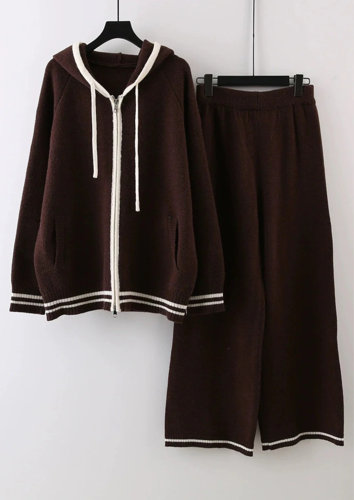 Comfy Lina Wide Leg Knit Loose Set