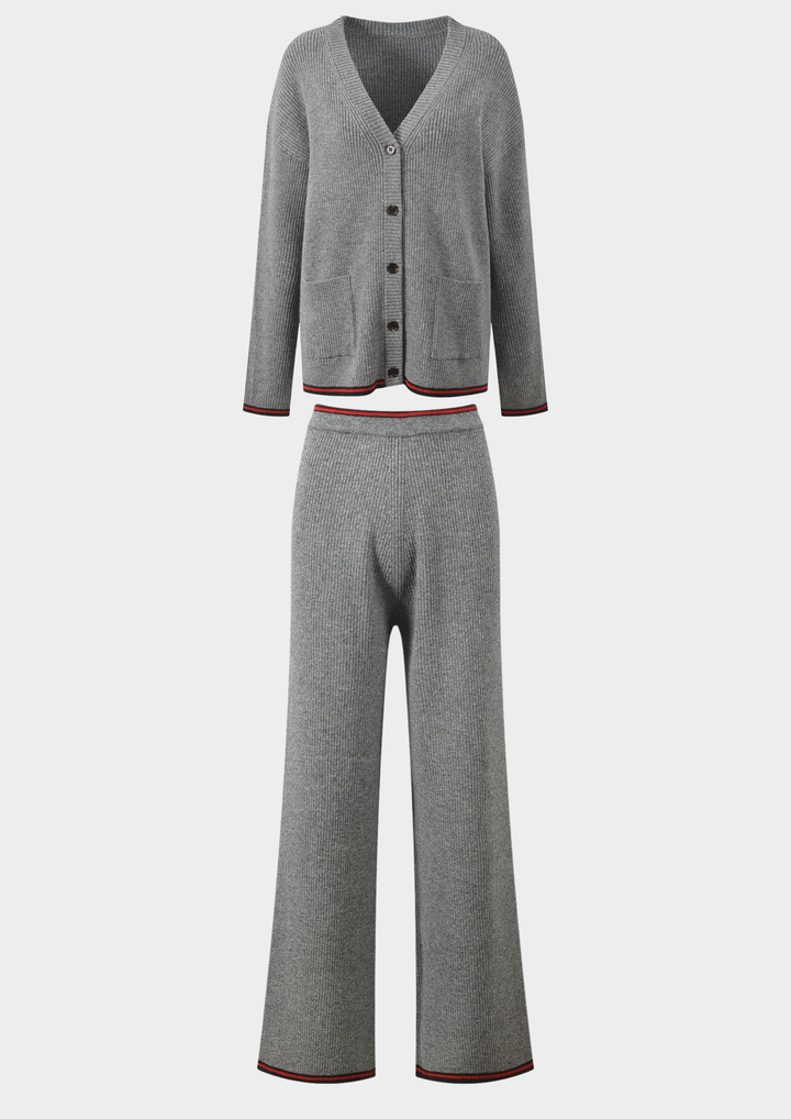 Cozy Ribbed Essentials High Waisted Wide Set