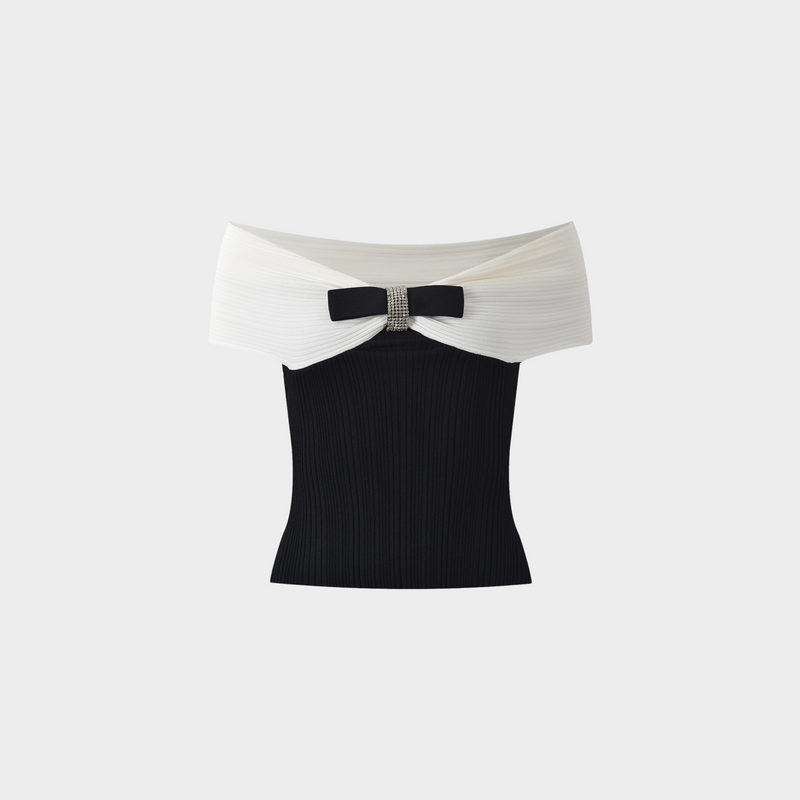 Noir Elegance Top