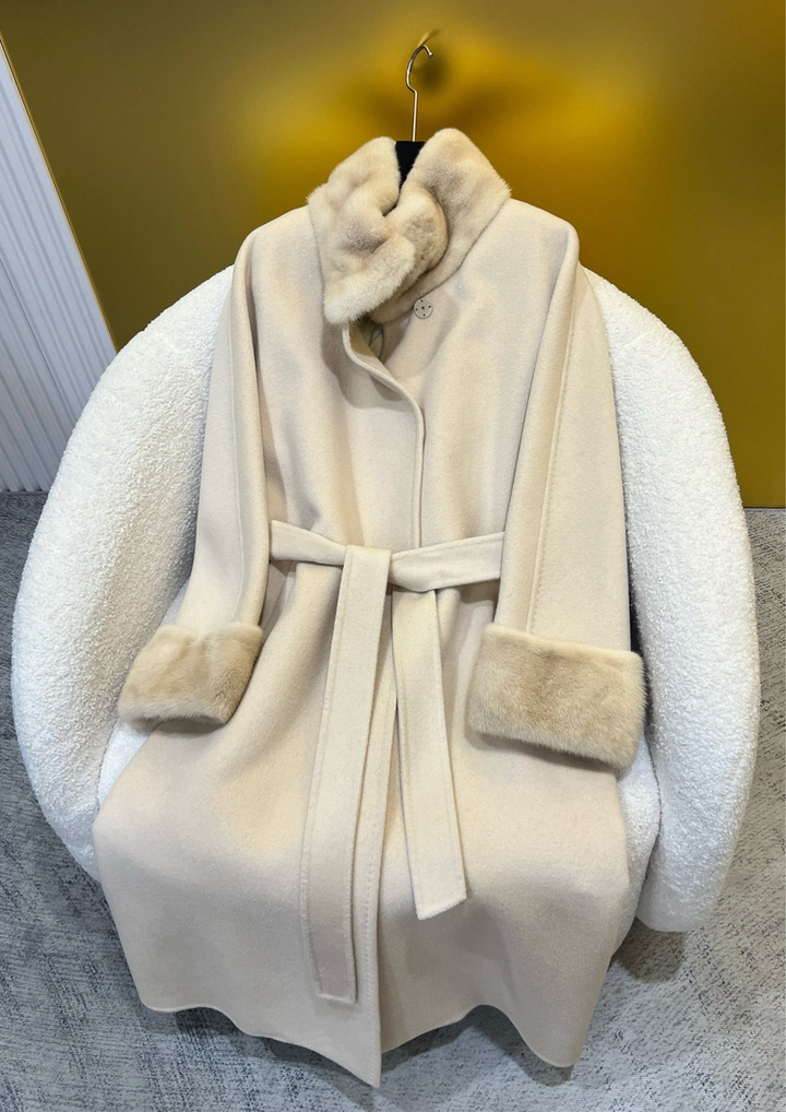 Elizabeth Cashmere Mink Fur Coat