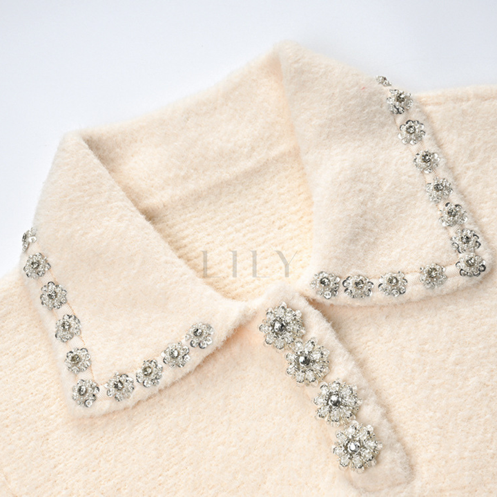 Plush Apricot Luxe Wool Knit Mini Dress