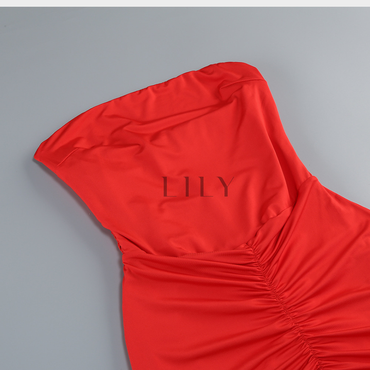 Mesh Ruched Elegance mini Dress