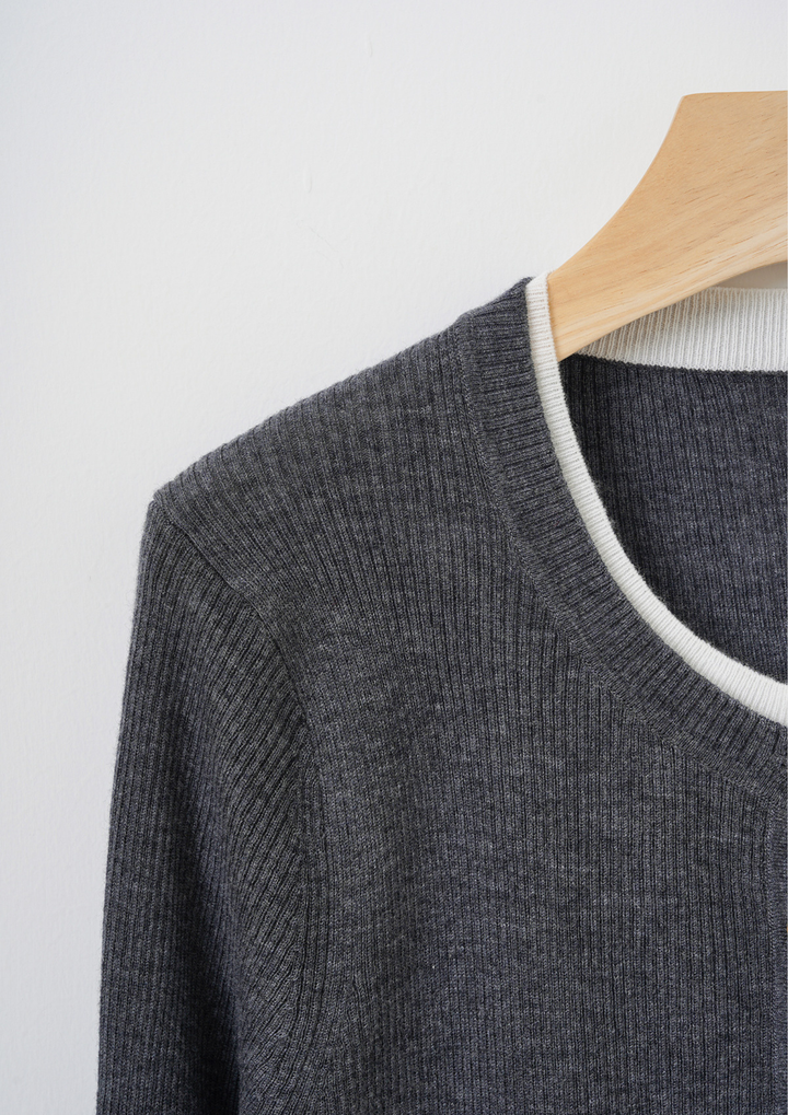 Basic Chic Ribbed Knit Top