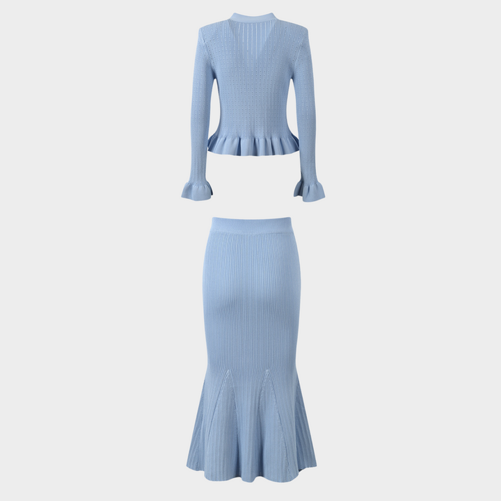 Azure Charm Ruffle Set