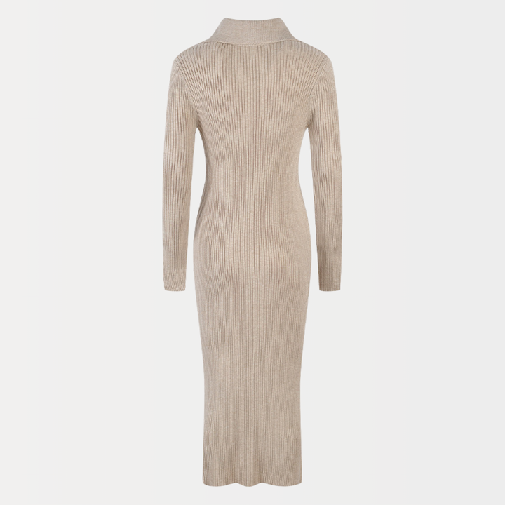 Cozy Ribbed Midi Dress