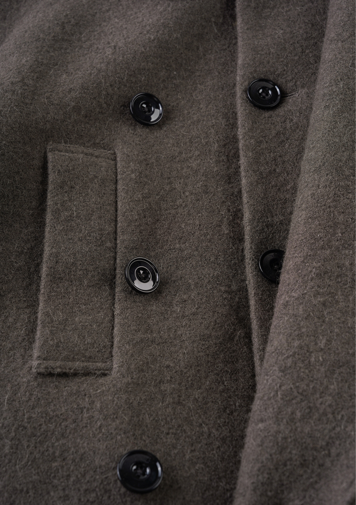 Belted Long Knit Coat