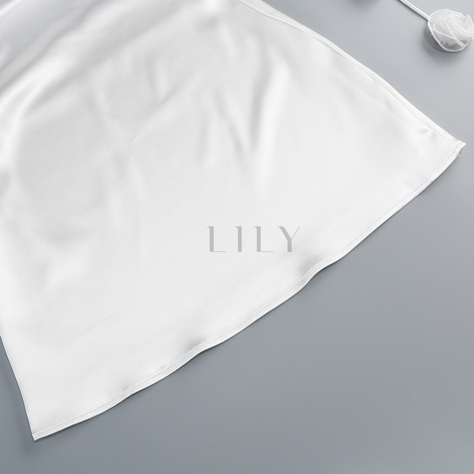 Sofia Floral appliqués backless Glow Mini Dress