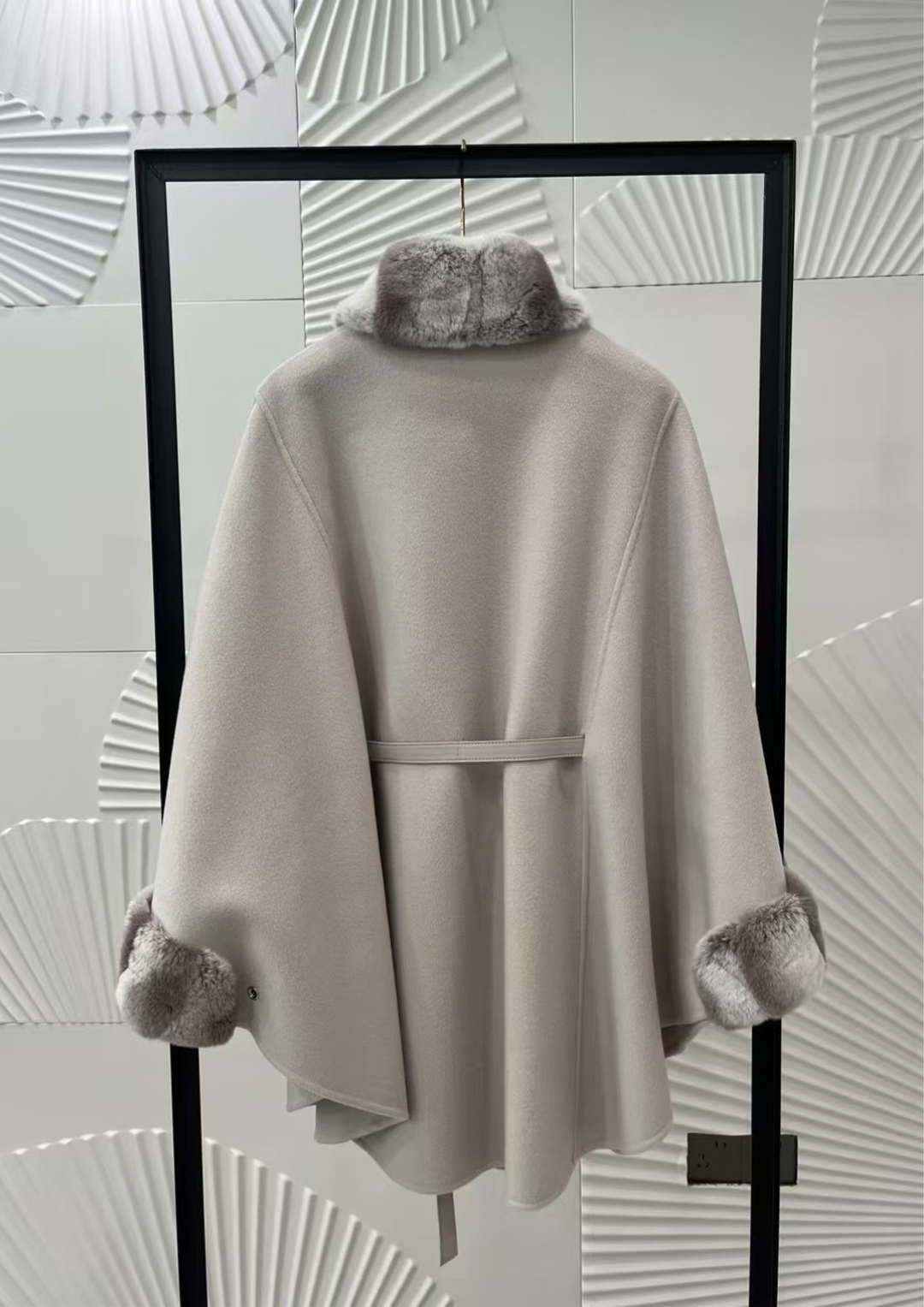 Amélie Mink Cashmere Cloak Coat
