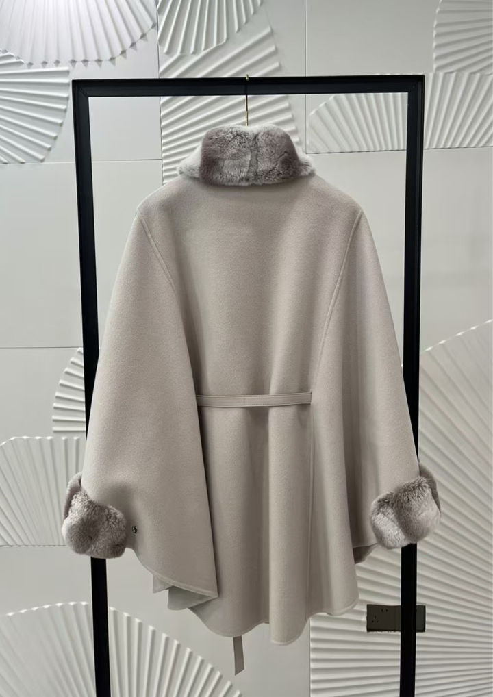 Amélie Mink Cashmere Cloak Coat