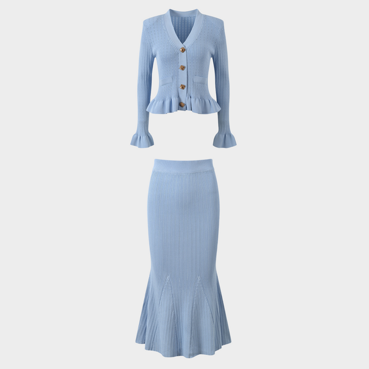 Azure Charm Ruffle Set