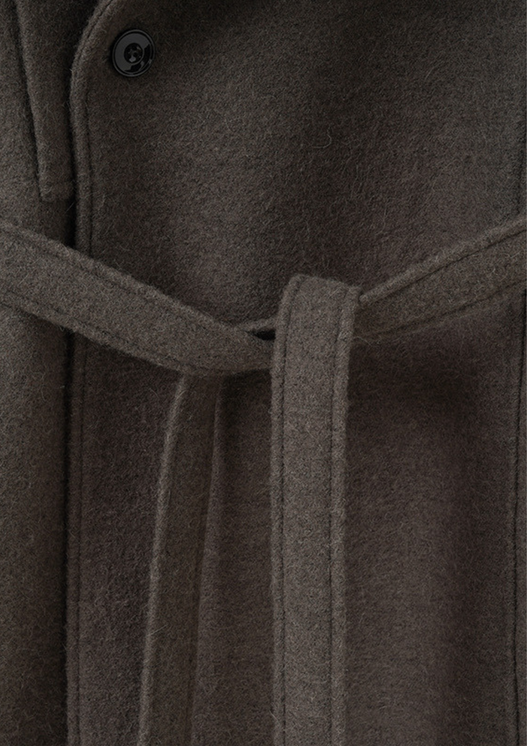 Belted Long Knit Coat