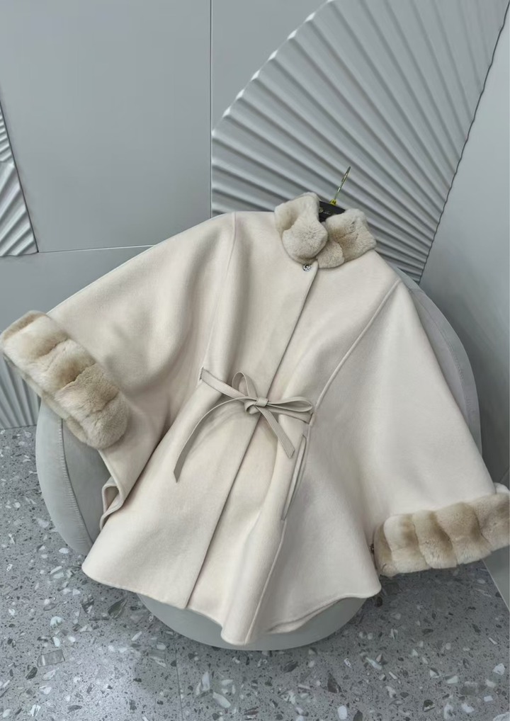 Amélie Mink Cashmere Cloak Coat