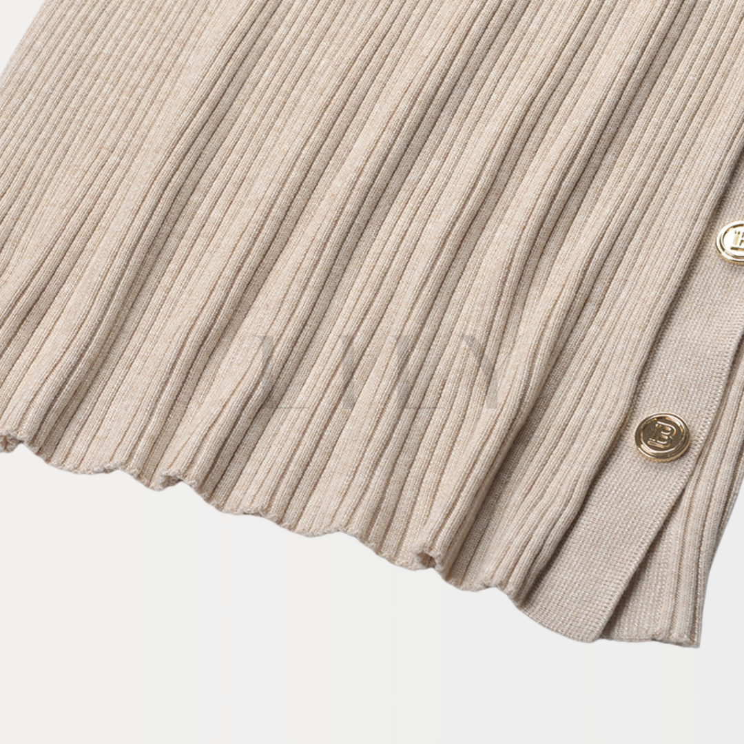 Cozy Ribbed Midi Dress