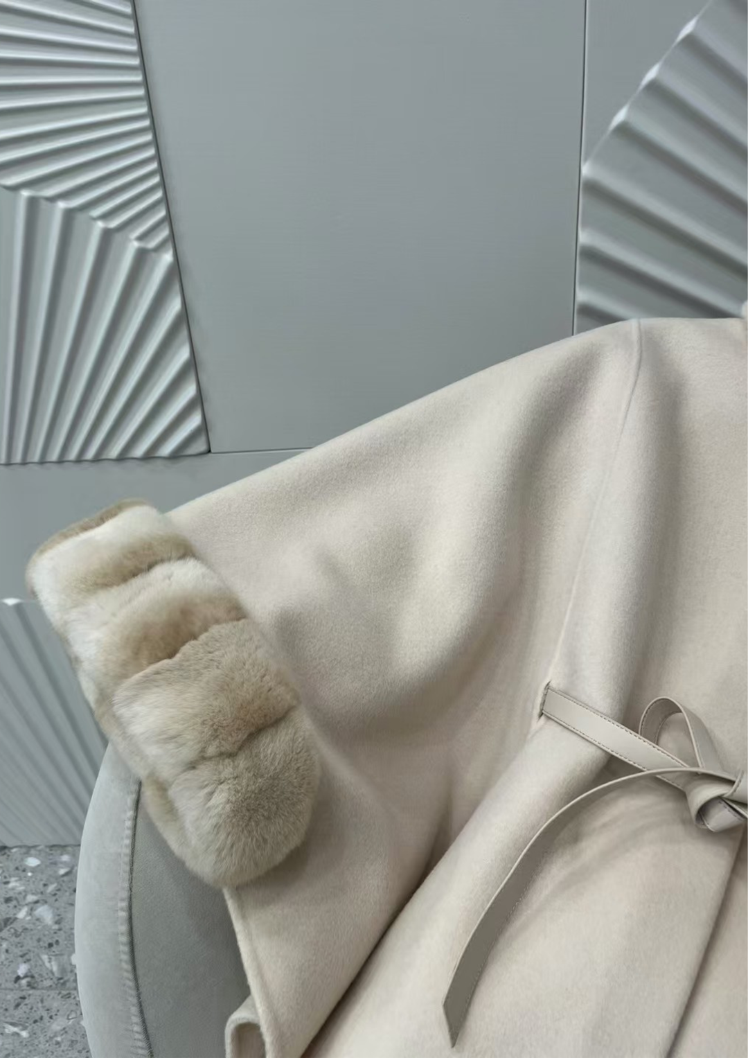 Amélie Mink Cashmere Cloak Coat