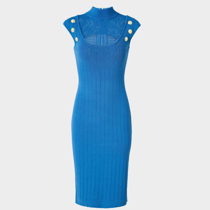 Back Sheer Midi Dress