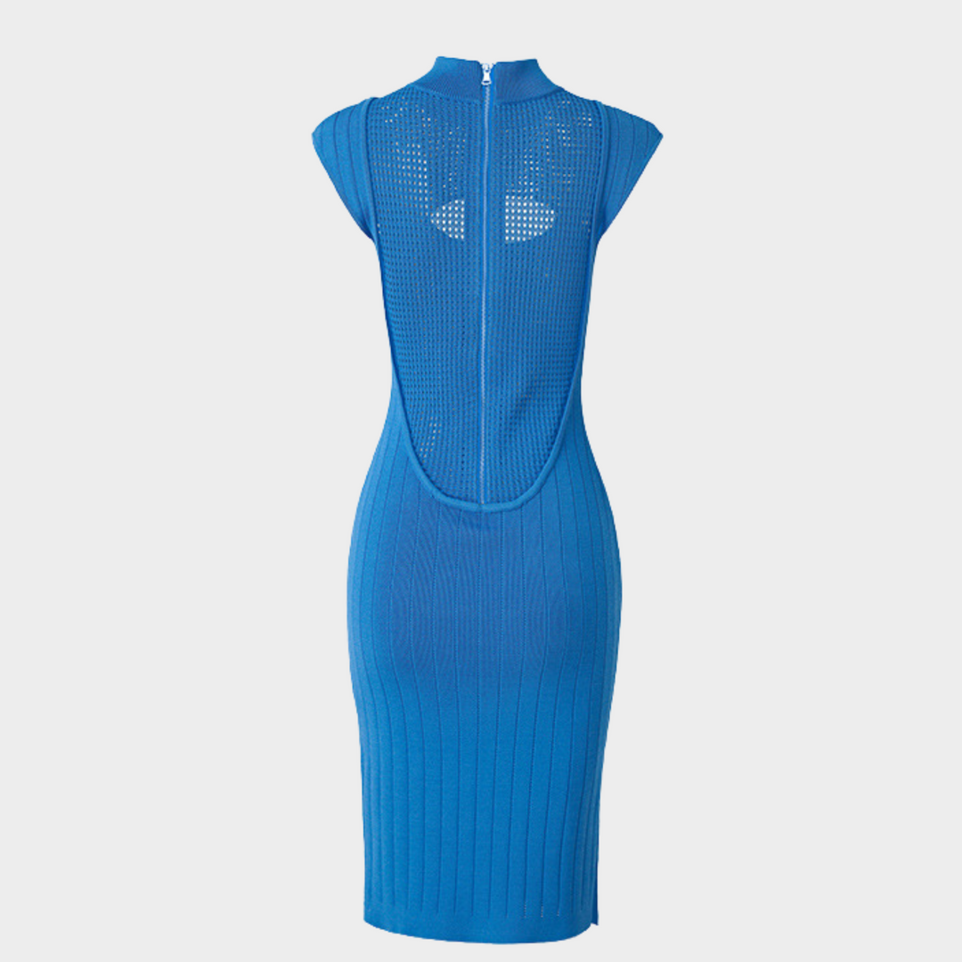 Back Sheer Midi Dress