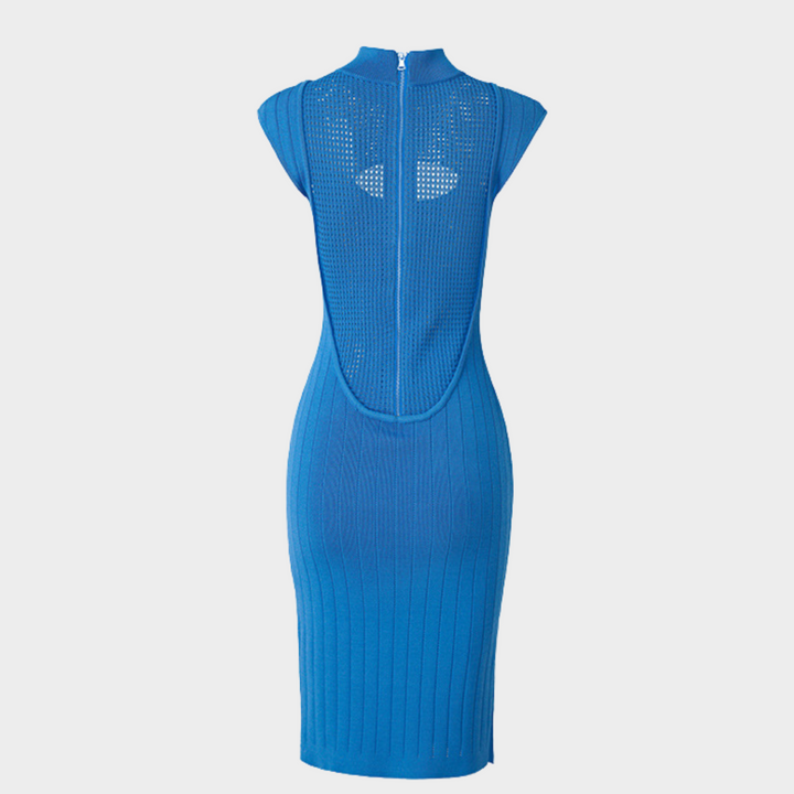 Back Sheer Midi Dress