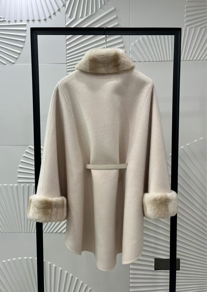 Amélie Mink Cashmere Cloak Coat