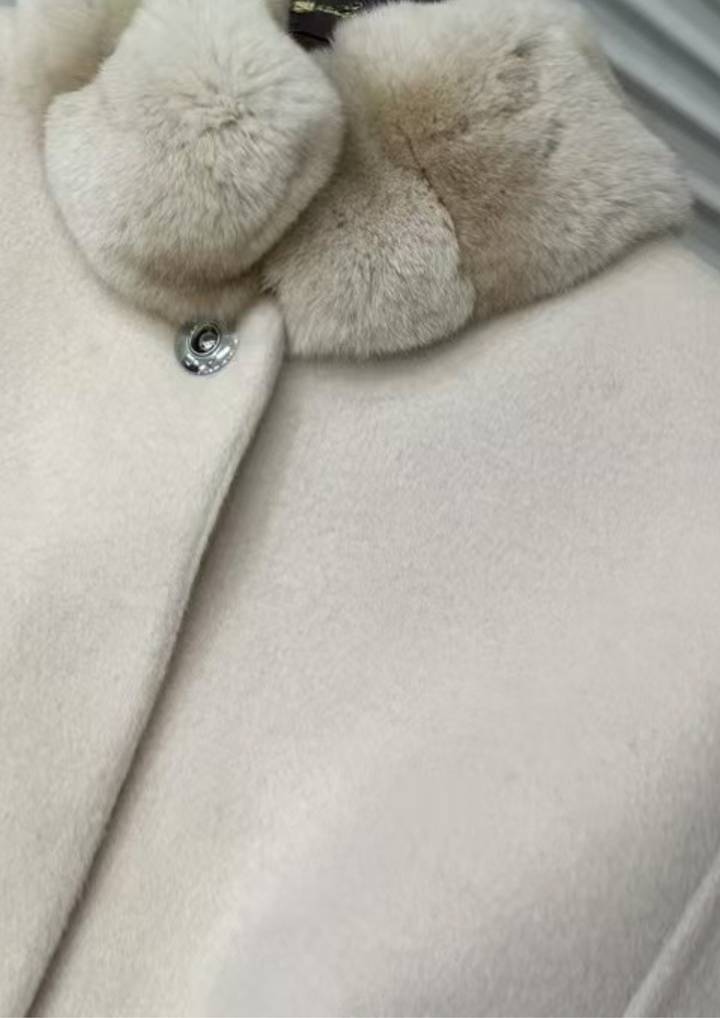 Amélie Mink Cashmere Cloak Coat