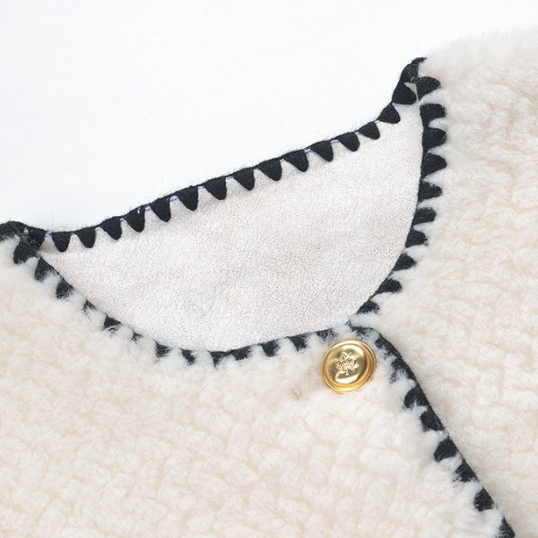 Ivory Belle Lamb Fur Jacket