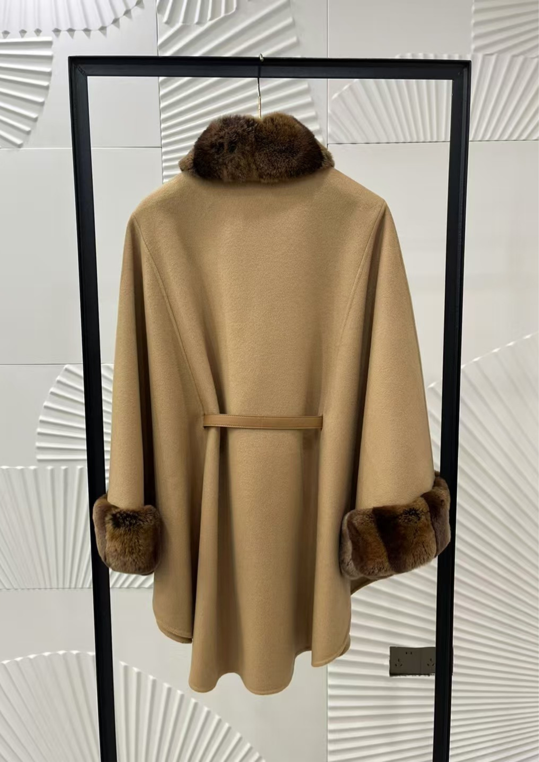 Amélie Mink Cashmere Cloak Coat