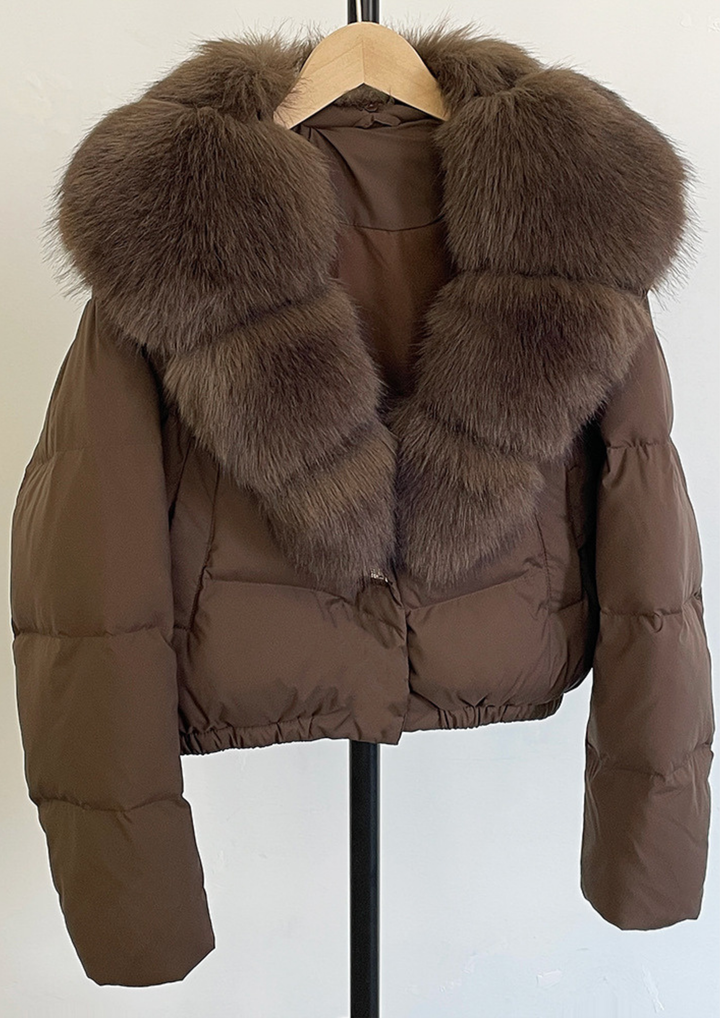Fox Fur Collar Down Jacket