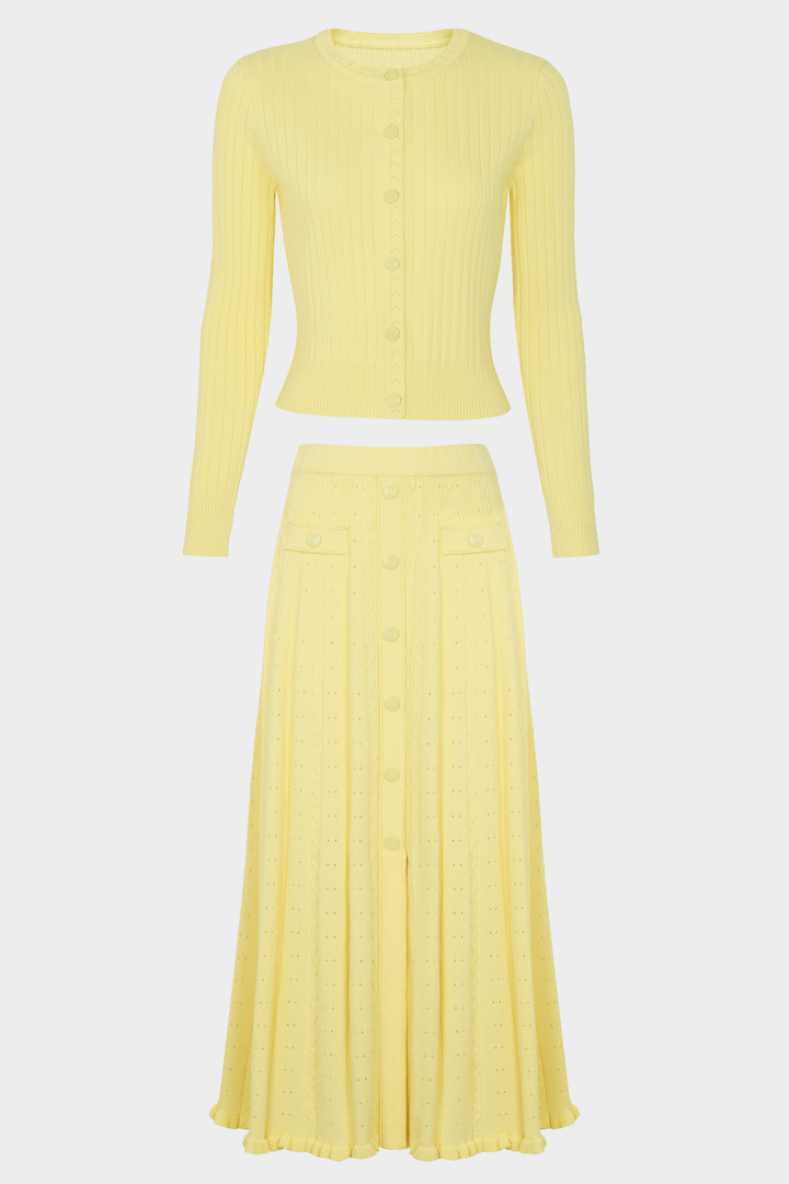 Signature Viscose Knit Round Neck Maxi Set