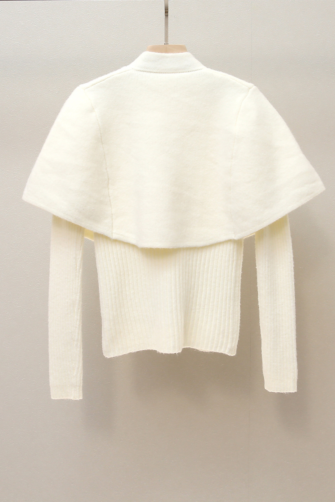 Maison Ivory Cape Beaded Cadigan Top