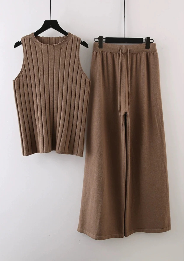 Comfy JANE Ribbed KNIT 3 piece Set