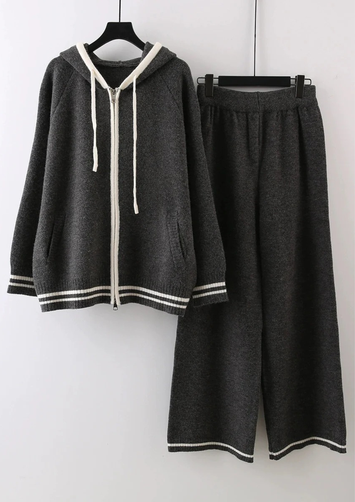 Comfy Lina Wide Leg Knit Loose Set