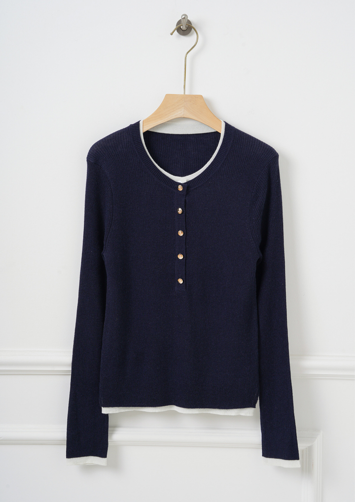 Basic Chic Ribbed Knit Top