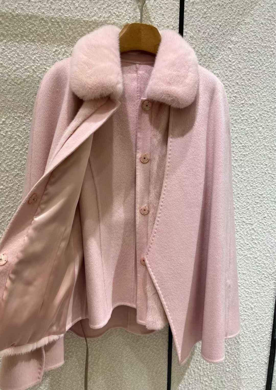 Georgina Cashmere Mink Cape & Vest Set