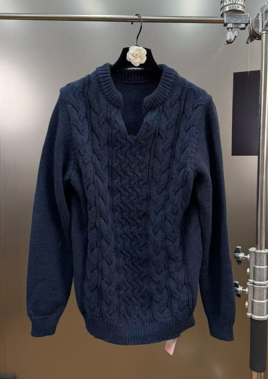 Comfy Dayna Knit Lounge Set with Lace Trim