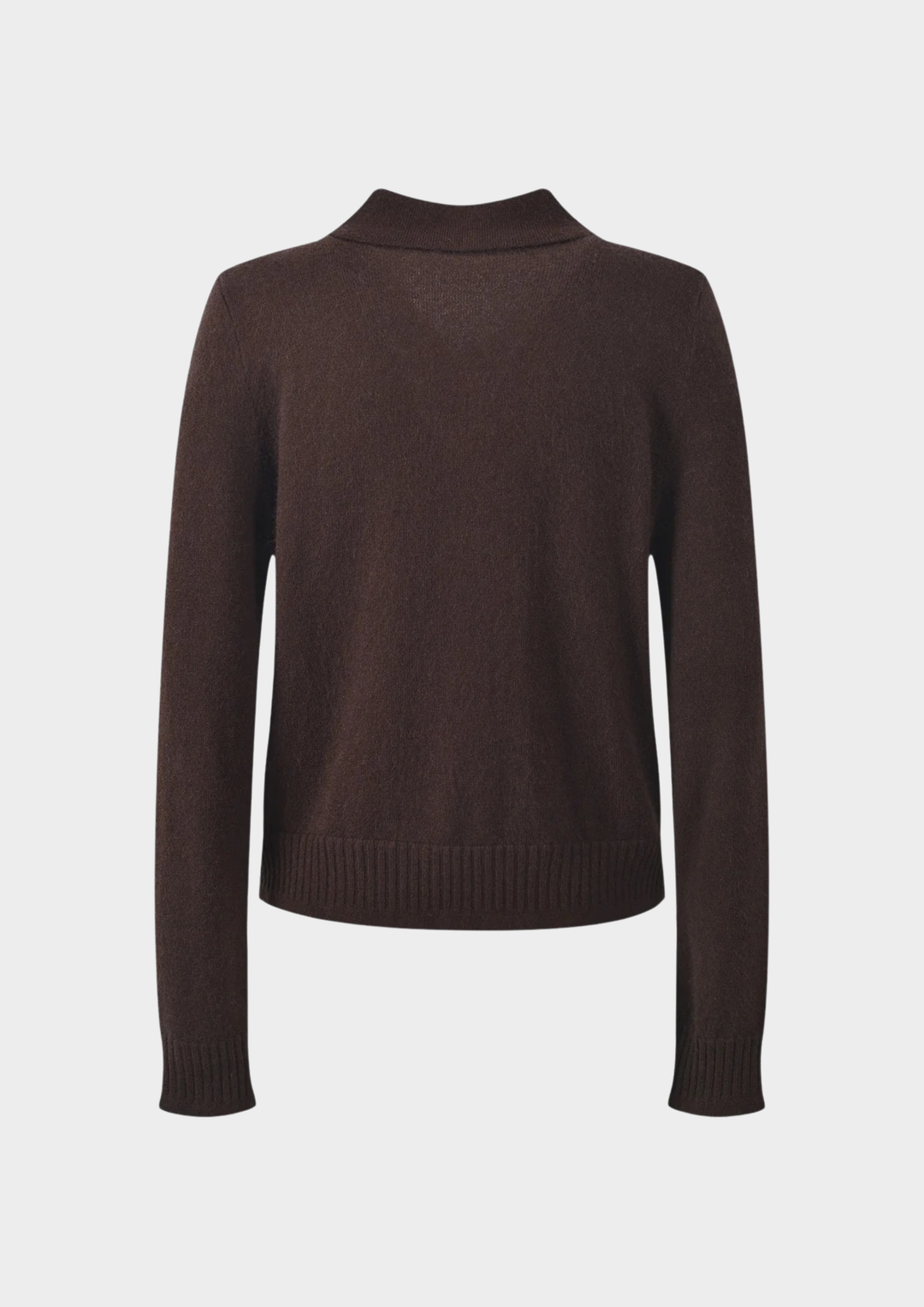 Soft Collar Wool Blend Knit Top