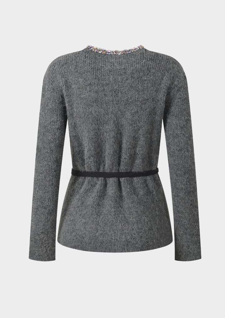 Laura Crystal Knit Cardigan Top