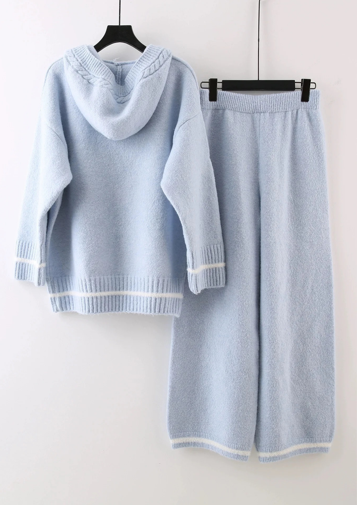 Celine Comfy Hooded Knit Set