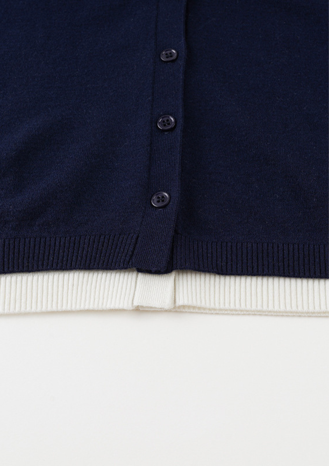 Contrast Trim Slim Knit Sweater