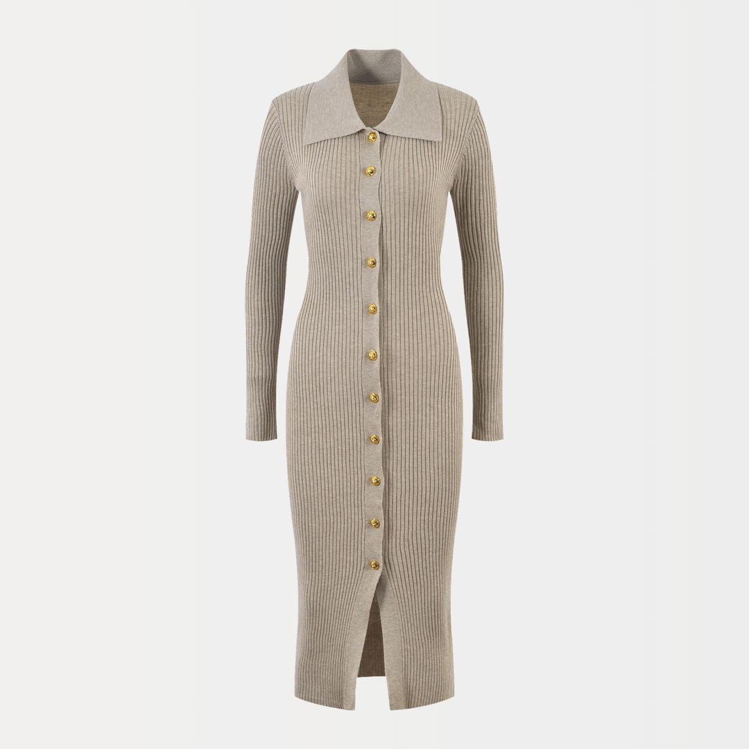 Classic Knit Essential Midi Dress
