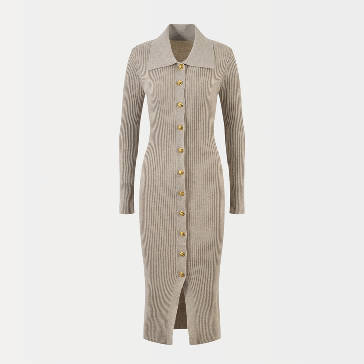 Classic Knit Essential Midi Dress