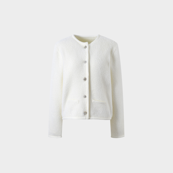 Ivory Mink Cardigan