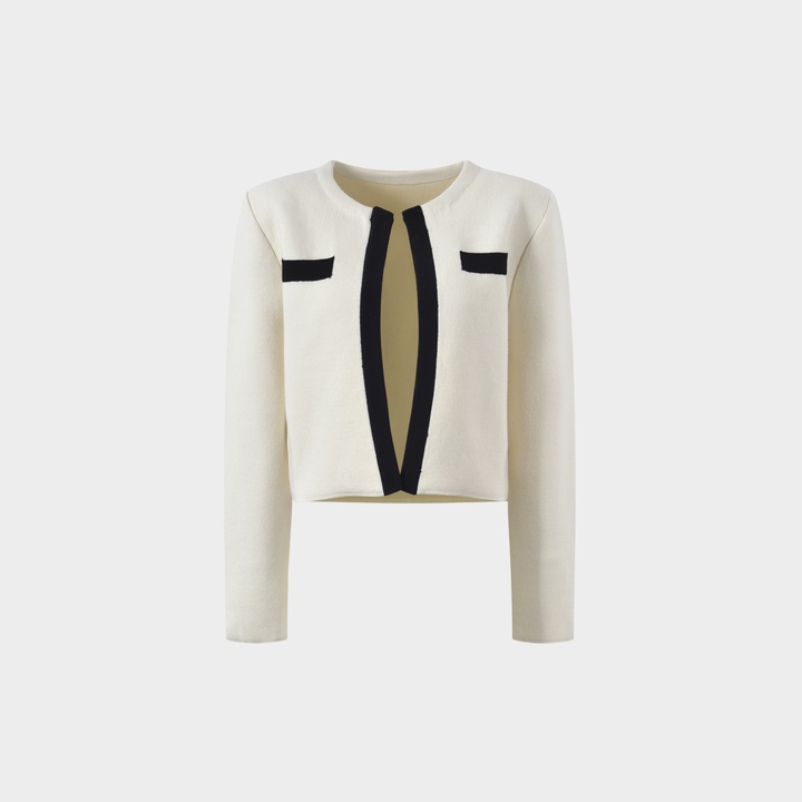 Elegant Contrast Sweater