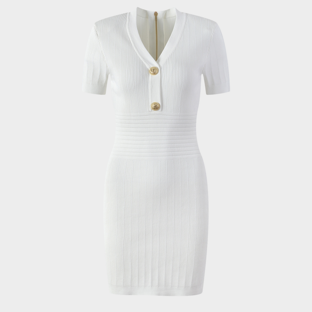 Chloe Olive Classic Mini Dress