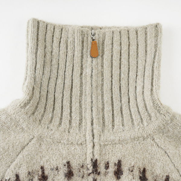 Vintage Inspired Knit Zip Cardigan