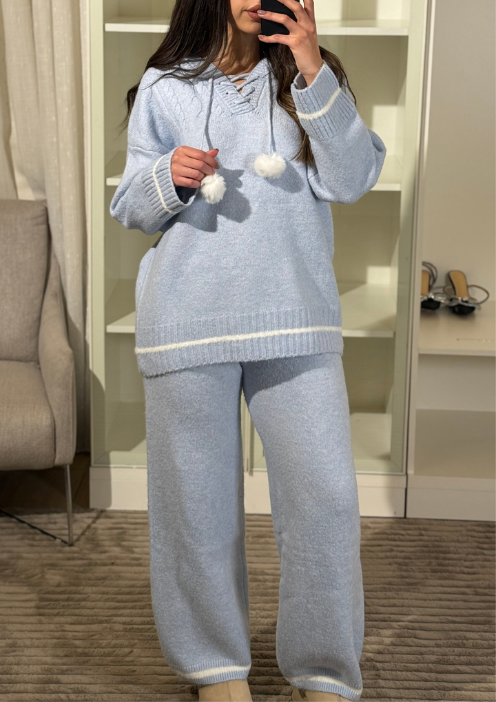 Celine Comfy Hooded Knit Set