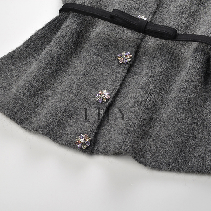 Laura Crystal Knit Cardigan Top