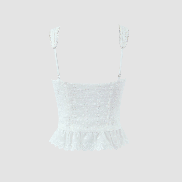 Lace Corset  Ruffle Skirt Set